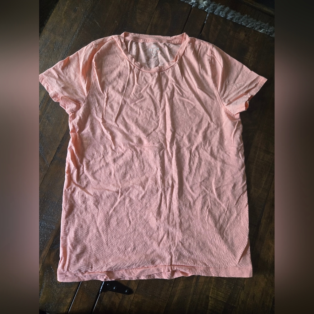 JCrew NWOT Peach Tee Shirt Size XL